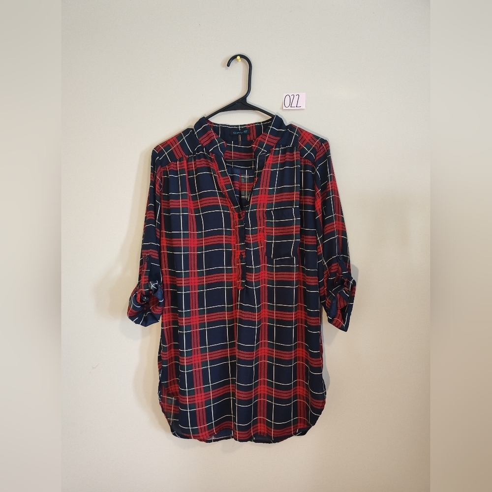 Plaid Blouse